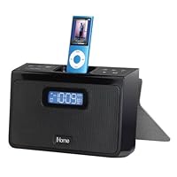 iHome iH24 Portable Alarm Clock and Speaker for iPod and MP3 Players (Silver)