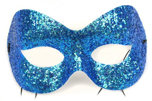 Fashion glitter turquoise women s masquerade mask