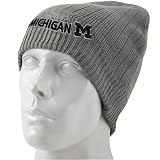 Top of the World Michigan Wolverines Ash Crest Knit Beanie
