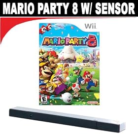Mario Party 8 (Nintendo Wii) + Wii Wireless Sensor Bar