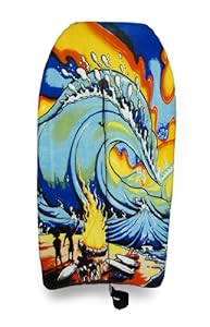 Fiery Tidal Wave Print Body Board 41 in.