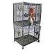 A&E Cage Company 40x30 Double Stack Breeder Cage in Stainless Steel