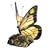Quoizel Cream Butterfly Tiffany 1 Light Accent Lamp