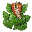 Terra-cotta Leaf Ganesh Wall Hanging