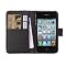 Chelsea Compact Leather Wallet Case for iPhone 4G/4S-Black