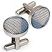 Bundle Monster 4pc Matching Design Pattern Mens Suit Fashion Accessories Set - Checkered Blue