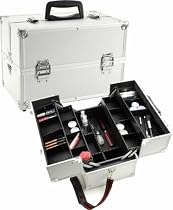 Silver Aluminum Makeup Case W/ Dividers