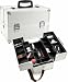Silver Aluminum Makeup Case W/ Dividers
