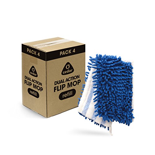 OCedar Dust Mops Pads DualAction Microfiber Flip Mop Refill (Pack of