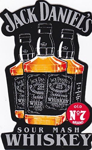 HZ94 JACK DANIEL'S WHISKEY TENNESSEE Brand Logo Bar lounge cafe wall decoration decal sticker 2.5"x4" 6x10cm