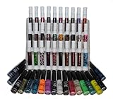 48 Piece Color Nail Lacquer (Nail Art Brush Style) Combo Set + Display Rack - Magical