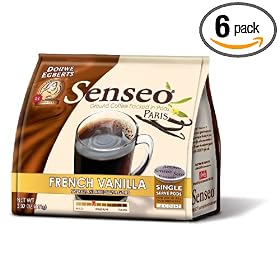 Senseo Paris French Vanilla Coffee, 16-Count Pods (Pack of 6)
