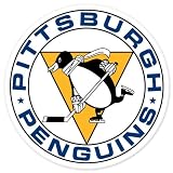 Pittsburgh Penguins Retro Hockey sticker 4" x 4"