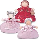 NORTH AMERICAN BEAR Topsy Turvy Doll - Little Red Riding Hood, Grandmother, And Wolf