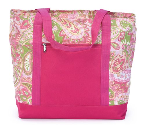 Picnic Plus Lido 2 in 1 Cooler Tote Bag, Pink Paisley