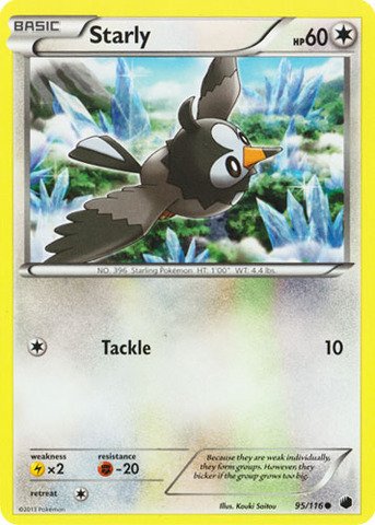 Pokemon - Starly (95/116) - Plasma Freeze