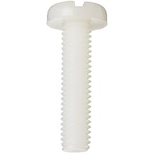 Nylon 6/6 Machine Screw, Pan Head, Slotted Drive (Metric)