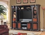 Beautiful Two-Tone Finish Complete Entertainment Center