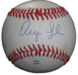 Augie Ojeda Autographed ROLB Baseball, Chicago Cubs, Arizona Diamondbacks, Proof Photo