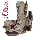 s.OLIVER KIDS M&auml;dchen Winter Stiefel, TEX- Membrane, gef&uuml;ttert, taupe beige antic