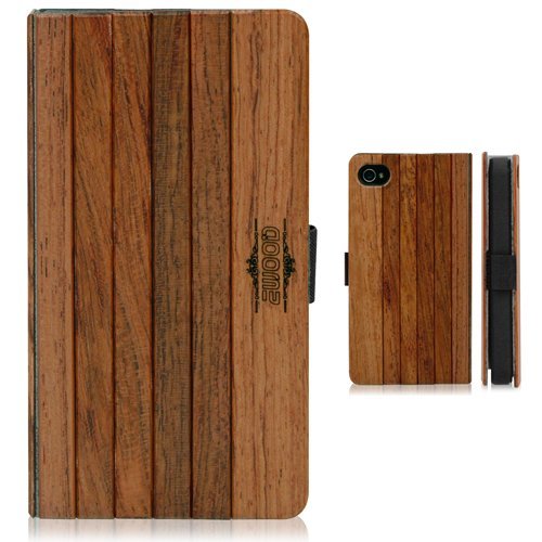 Authentic Brown Wooden Case (Rosewood) for Apple iPhone 4 and 4S