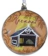 Pack of 6 State of Vermont Glass Disk Christmas Ornaments 4.5"