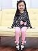 Little Hand Little Girls' Long Sleeve Shirts and Striped Leggings