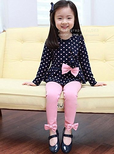 Little Hand Little Girls' Long Sleeve Shirts Leggings Outfits Clothing Sets