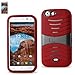 Reiko 3-in-1 Wallet Case for BLU Life One L120 - Retail Packaging - Red