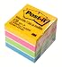 Post-it� Notes, Original Cube, 2 Inches x 2 Inches, Assorted Neon and Ultra Colors, One Pad per Pack