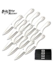 Ridge Runner 12 Ninja Throwing Knives Set with Sheath
