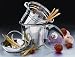 Prime Pacific Pasta Cooker and Steamer set with Glass Lid and Bonus 1.5 Quart Euro Colander