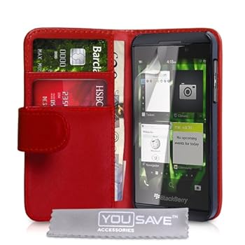 Coque Blackberry Z10 Etui Blackberry Z10 Rouge PU Cuir Portefeuille Housse Coque Blackberry Z10 Etui Blackberry Z10 Rouge PU Cuir Portefeuille Housse