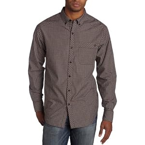 Sean John Mens Long Sleeve Gingham Shirt