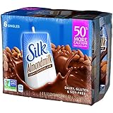 Silk Pure Almondmilk, Dark Chocolate, 8 Fluid Ounce (Pack of 6)