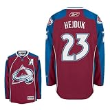 HEJDUK 23 Colorado Avalanche Reebok Premier Home NHL Hockey Jersey (NHLPA Certified Custom Sewn Authentic Twill)
