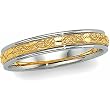14K Two-Tone Gold Comfort Fit Wedding Band For Men and Women - Size 7