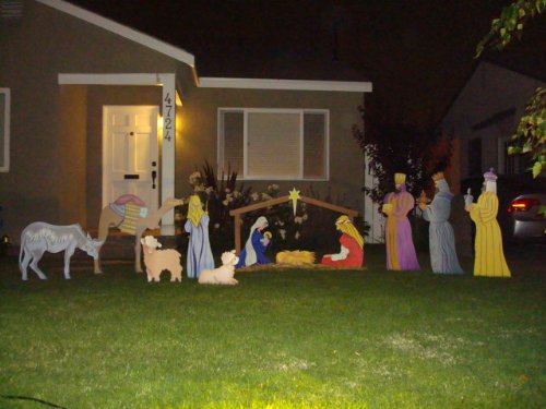 Outdoor Nativity Scene - Full Set - 13 Pieces