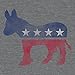 Democrat Donkey T-Shirt | Gray | Poly Cotton Blend | Classic Look