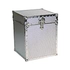 Locking Footlocker Cube - 20 in Corrugated Steel by Mercury Luggage