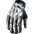 Icon Sub Dermal Men's Textile Sportsbike Racing Motorcycle Gloves - Blue