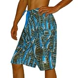 Oakley Mens RUSTY RAD PLAID Surf  Skate Beach Boardshorts - Board Shorts