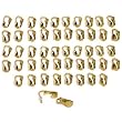 50 Gold Plated Clip On Earring Backs Yellow Parts