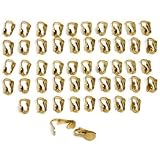 50 Gold Plated Clip On Earring Backs Yellow Parts