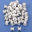 15g Hourglass Beads Silver Plt Beading 4.5mm Approx 45