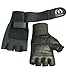 ARD CHAMPS Leather Weight Lifting Gloves Long Wrist Wrap Padded Strength Training Gym S-XXL