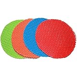 (4 Pack) Round Multi-Purpose Jar Gripper Pad Bottle Lid Opener (Colors May Vary)