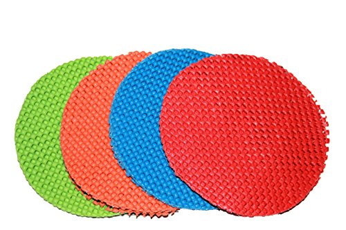 (4 Pack) Round Multi-Purpose Jar Gripper Pad Bottle Lid Opener (Colors May Vary)