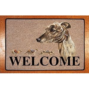 Greyhound door mat picture