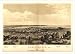 FRAMED Historic Hamilton, Ontario, Canada, c. 1859, Bird's Eye View Map (S) (WS)